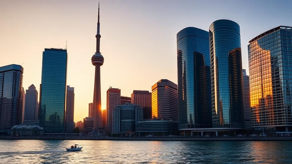 Toronto's financial district skyline.